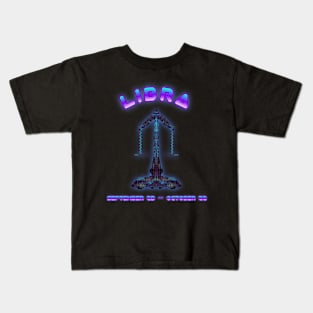 Libra 5b Black Kids T-Shirt